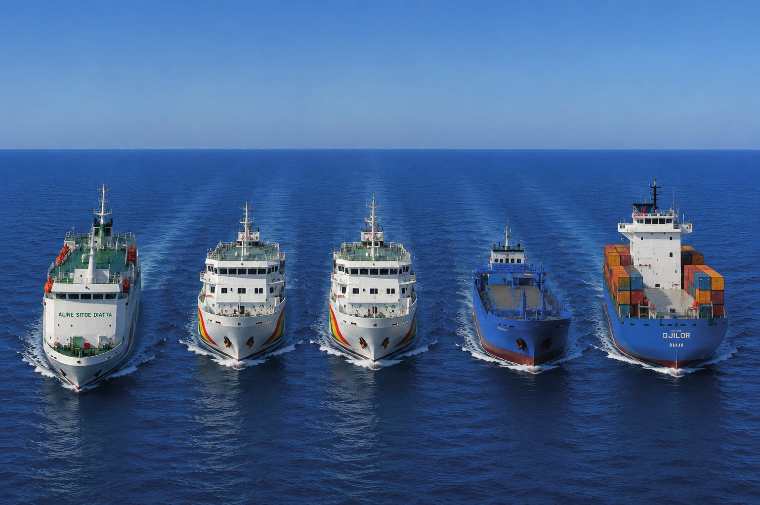 Navire COSAMA en mer